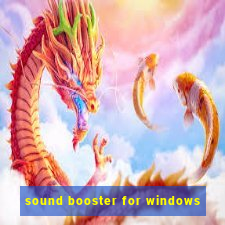 sound booster for windows