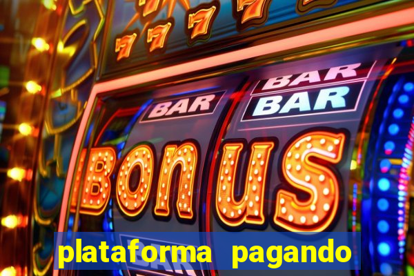 plataforma pagando bonus no cadastro