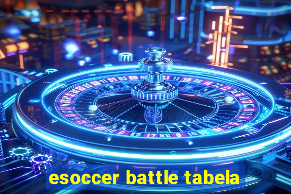 esoccer battle tabela