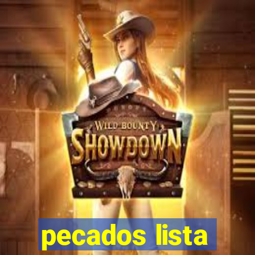 pecados lista